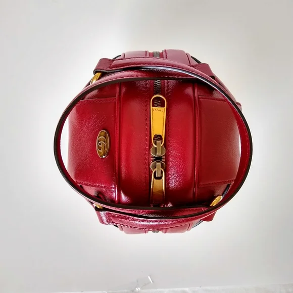 GUCCI Red Mini Tifosa Ball Bag - Authentic NWT - Picture 9 of 16